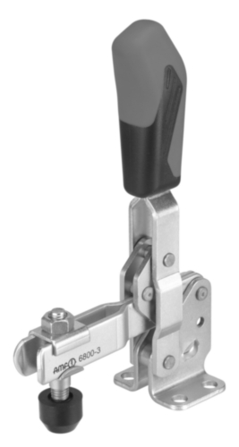 Vertical acting toggle clamp Steel Zinc plated horizontal base
