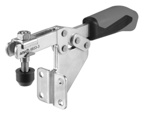 Horizontal acting toggle clamp Steel Zinc plated angle base