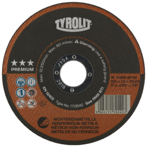 Tyrolit Cutting wheel 170542 125X1,2X22,23