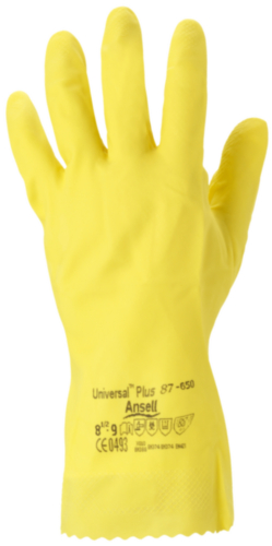 Ansell Chemisch bestendige handschoenen Latex Universal Plus 87-650 SIZE 9