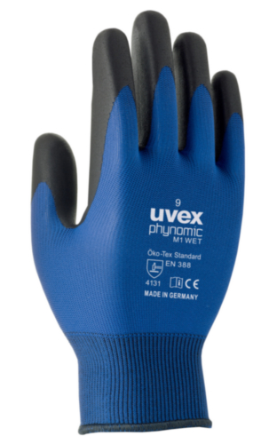 Uvex Protective gloves Polyamide / Elastane phynomic 60060 wet SIZE 9