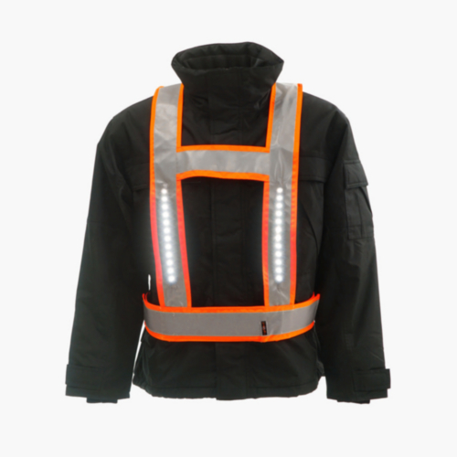 Light-Vest High visibility LED light vest Basic RWS H-shape Fluorescent orange S/XL