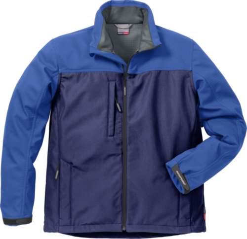 Fristads Kansas Softshell jacket 4119 SSR 113930 Navy blue/Cornflower blue L