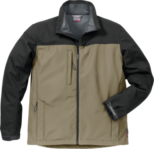 Fristads Kansas Softshell jacket 4119 SSR 113930 Khaki színű/Fekete 4XL