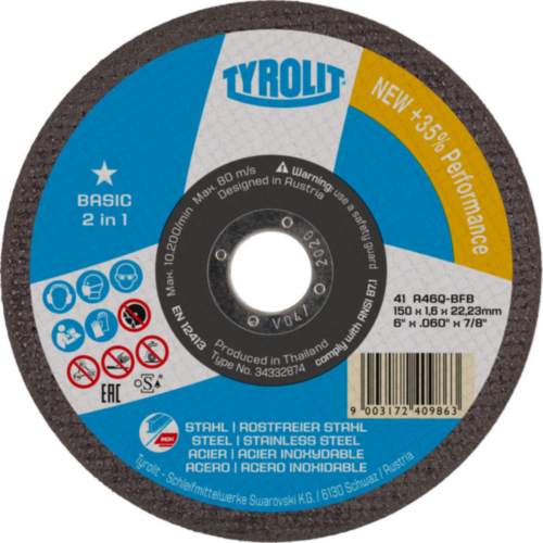 Tyrolit Disc de tăiere 223002 230X3,0X22,2MM