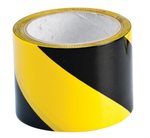 Brady Warning tape Black/Yellow 75X33