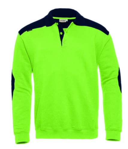Santino Polo sweater Tesla Lime/Navy blue S