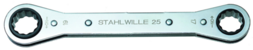 Ratelringsleutel 25 7 x 8 mm 12-KT. lengte 109 mm aantal tanden 22 STAHLWILLE