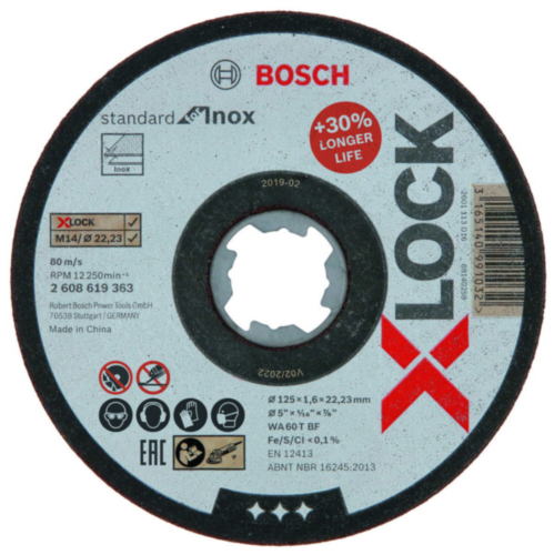 Bosch Meule plate 115X1.6X22.23MM