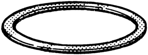 Sealing ring, filled, h=2 DIN 7603 C Copper/FESTAPLAN