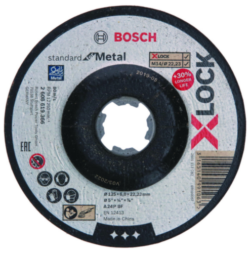 Bosch Meule plate 125X6MM
