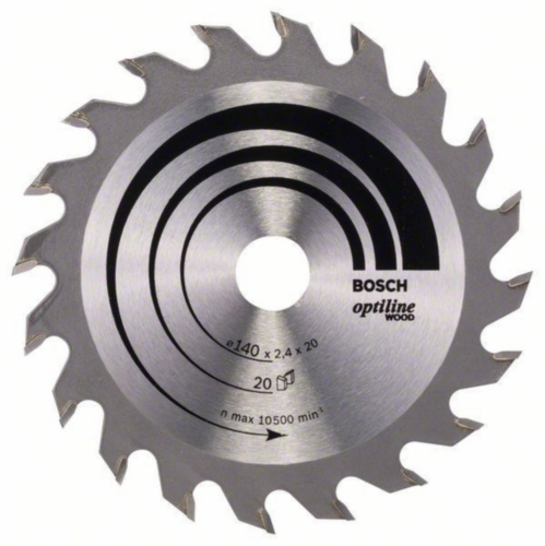 Bosch Circular saw blade OPTILNE 140X12.7 20T