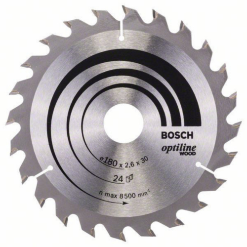 Bosch Circular saw blade OPTILINE 180X30 24T