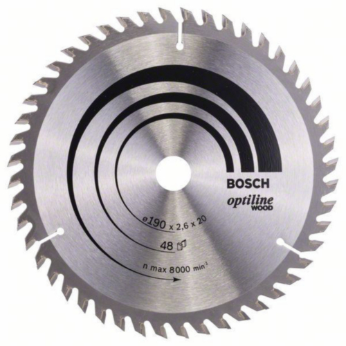 Bosch Lame de scie circulaire OPTLNE 190X20/16 48T