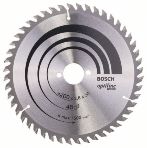 Bosch Circular saw blade OPTILINE 200X30 48T