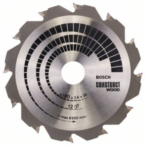 Bosch Hoja de sierra circular CONSTRW 180X30 12T