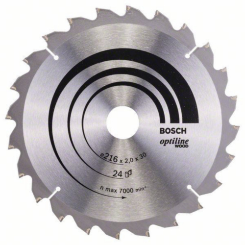 Bosch Circular saw blade OPTILINE 216X30 24T