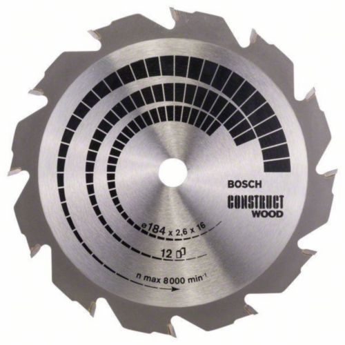 Bosch Circular saw blade CONSTRW 184X16 12T