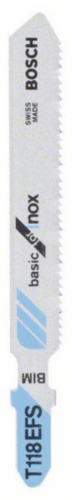 Bosch Jigsaw blade 5PC T118 EFS