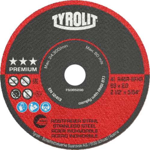 Tyrolit Disco de corte 63X1,6X10