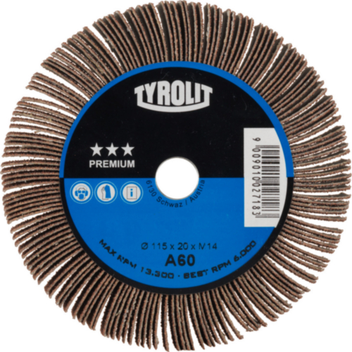 Tyrolit Flap wheel 115X20 M14 60