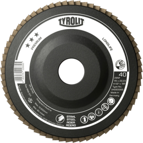 Tyrolit Flap disc 34063389 125X22,23 ZA60-B