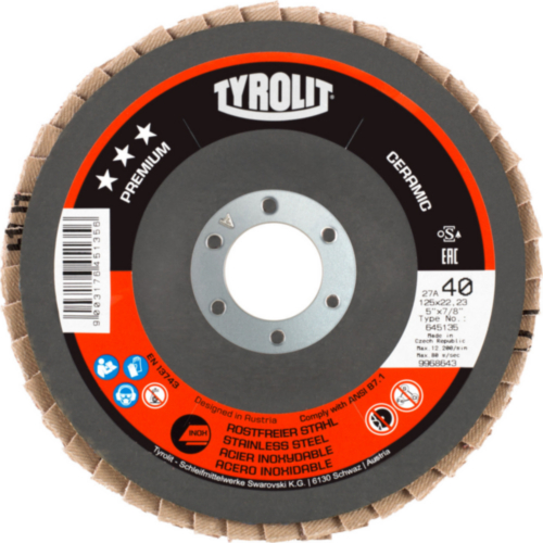 Tyrolit Flap disc 115X22.23 K80
