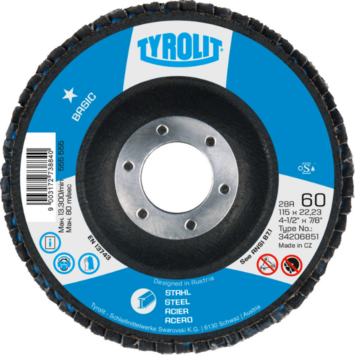 Tyrolit Flap disc 125X22,23 40