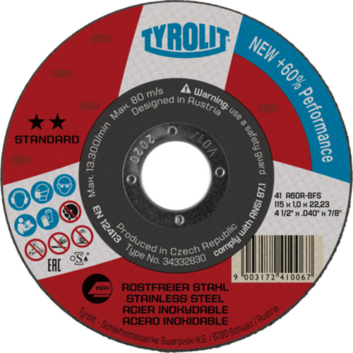 Tyrolit Cutting wheel 115X1,6X22,23
