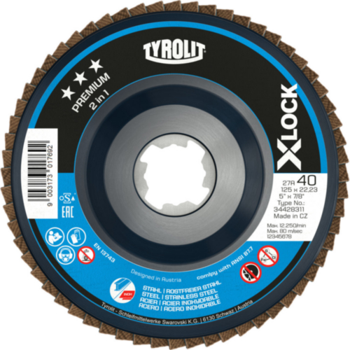 Tyrolit Flap disc 27SLA ZA60Q-B 125X22,23 ZA60Q-B