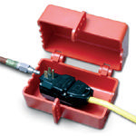 Brady Electrical-pneumatic plug lockout L