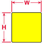 Brady Labels PTL-67-499-YL 750PC