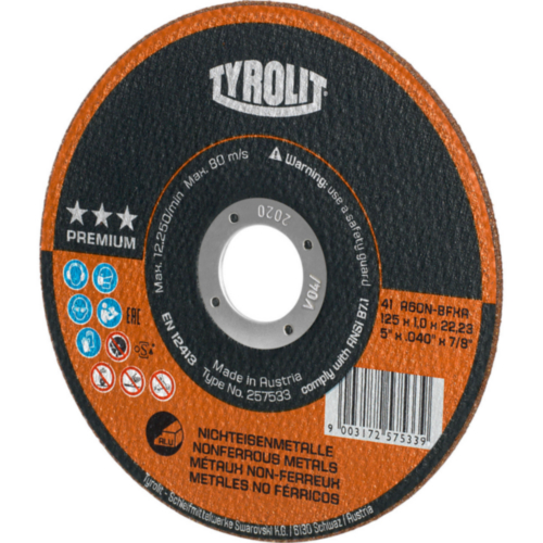 Tyrolit Disc de tăiere 39321 125X2,5X22,2