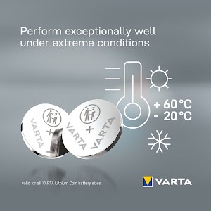 VARTA LITHIUM Coin CR2450 (Button Cell Battery, 3V) pack of 1