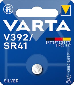 VARTA SILVER Coin V392, SR41 (Button Cell Battery, 1,55V) pack of 1