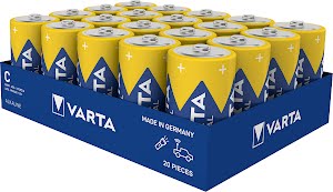 VARTA Industrial Pro, Alkaline Battery, C, Baby, LR14, 1,5V, Made in Germany