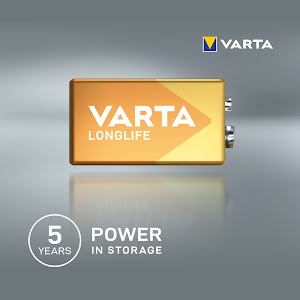 VARTA Longlife, Alkaline Battery, 9V, E-Block, 6LP3146