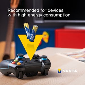 VARTA Longlife Power, Alkaline Battery, AA, Mignon, LR6, 1,5V, 4-pack, Made in Germany