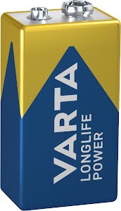VARTA  Longlife Power, Alkaline Battery, 9V, E-Block, 6LP3146