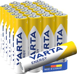 VARTA Energy, Alkaline batterij, AAA, Micro, LR03, 1,5V, 24-pack, Made in Germany