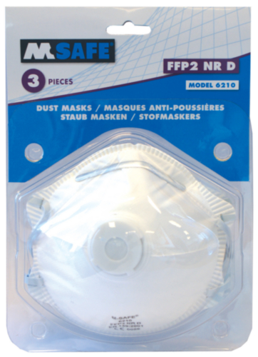 M-Safe Particulate respirator 6210 6210 BLISTER 3PCS