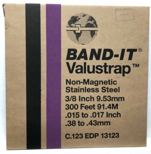 BAND-IT Valu-Strap band Stainless steel AISI 200/300 roll of 91,4 Mtr (300') 15,8X0,38MM