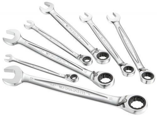 FACO 7PC SET RATCHETING WRENCHES 467B.J7