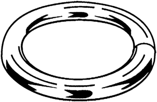 Ringe für Sicherheitsschaukelhaken Stahl Elektrolytisch verzinkt