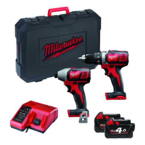 Milwaukee Sans fil Ensemble combiné M18 BPP2D-402C