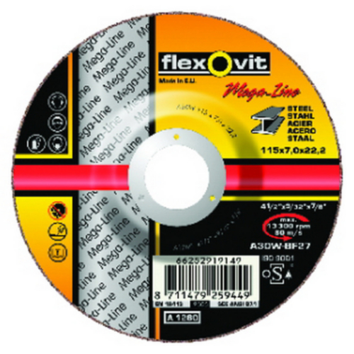 Flexovit Grinding disc A30W 125X7X22,23 T27