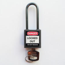 Brady Compact safe padlock 50MM SHA KD GREY 6PC
