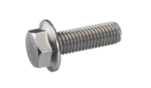 Hexagon flange bolt with serrated flange, DIN ≈6921 Stainless steel A2 70 M5X25