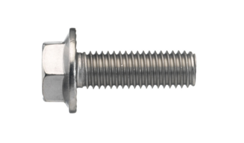 Hexagon flange bolt with serrated flange, DIN ≈6921 Stainless steel A2 70 M8X40