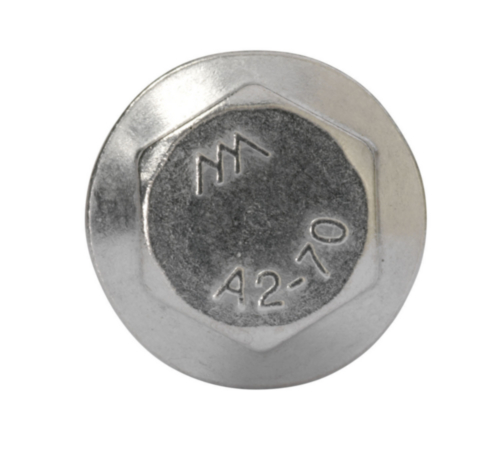 Hexagon flange bolt with serrated flange, DIN ≈6921 Stainless steel A2 70 M5X40